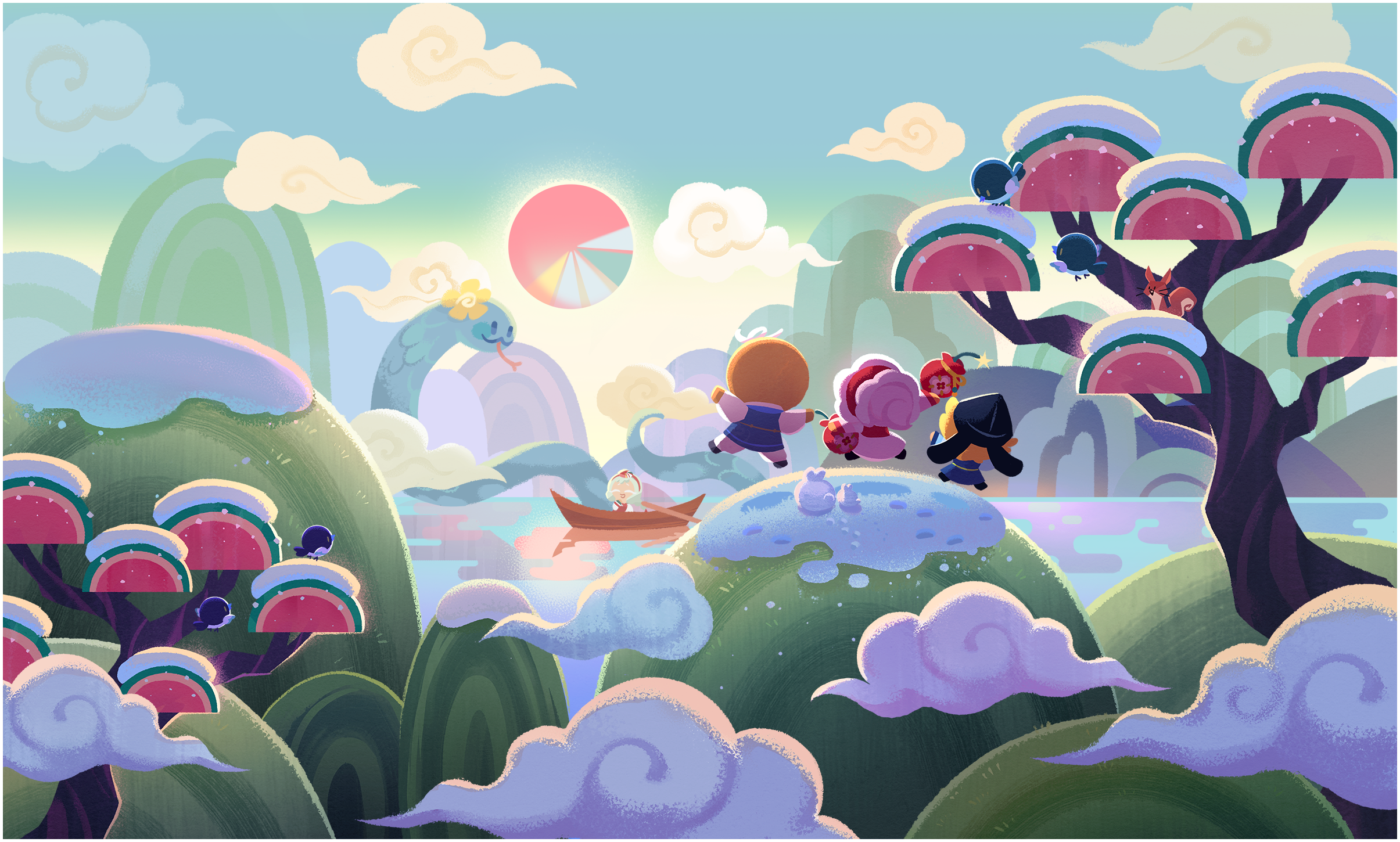 Dawn of a New Adventure title screen